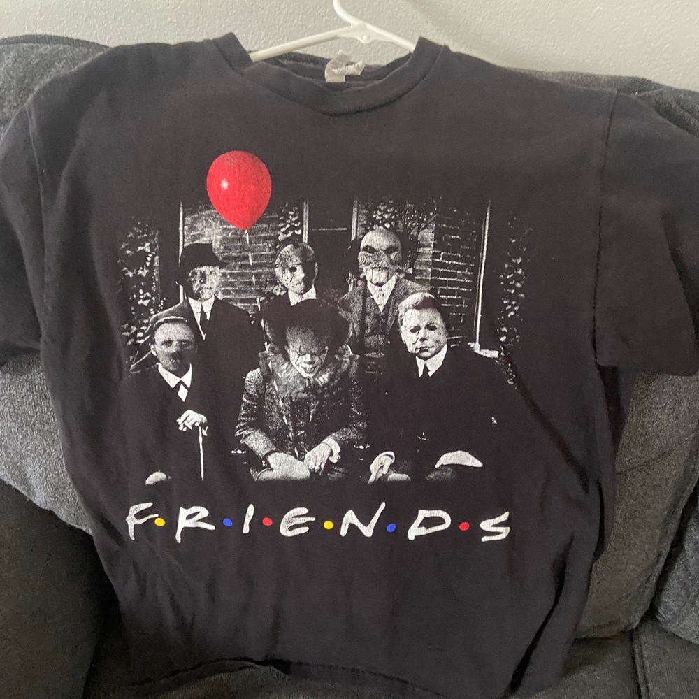 Black slasher movie characters t-shirt